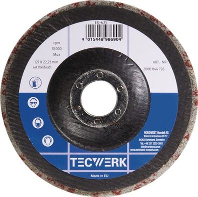 Vlies-Kompaktscheibe BUF014 D.125mm Bohr.22,23mm m. Fiberglasrücken anth. TW