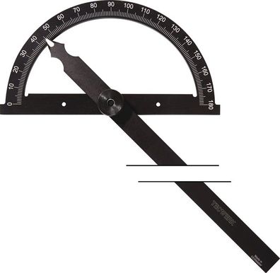 Winkelmesser Gradbogen-D.200mm Schenkel-Länge 300mm Tecwerk