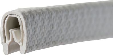 Kantenschutz Klemmber.3-6mm L.10m B.12mm H.17,5mm weiß-grau Tecwerk
