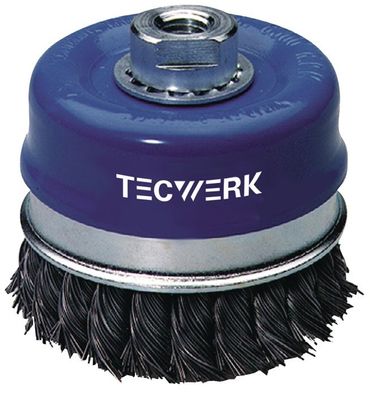 Topfbürste Durchmesser 100mm Drahtstärke 0,5mm Stahl 8500min-¹ Tecwerk