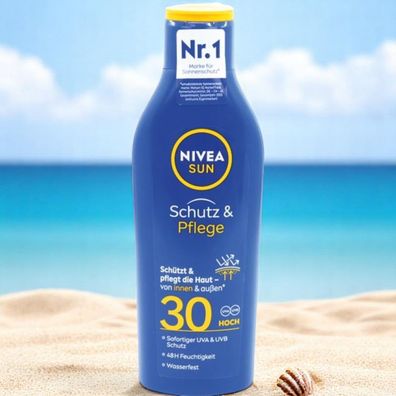 Nivea Sun Schutz und Pflege Sonnenmilch Lotion LSF 30 250 ml (EUR 75,56 / L)
