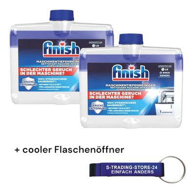 Finish Maschinenpfleger Maschinentiefenreiniger Geruchstop Spülmaschine 2x 250ml
