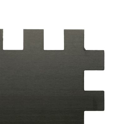 HaWe Glättekelle mit Zahnung - Zahntraufel 10 x 10 mm