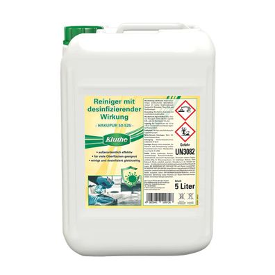 Kluthe Reiniger mit desinfizierender Wirkung Hakupur 50-525 5 Liter