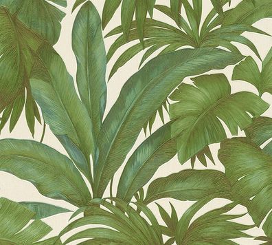 Versace wallpaper Design Tapete Grün, eige, ronze
