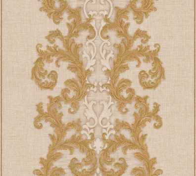 Versace wallpaper Design Tapete Gold, reme, eige, osa