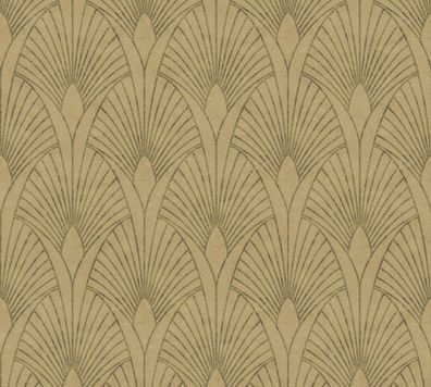 Livingwalls Moderne Tapete Gold, eige, raun