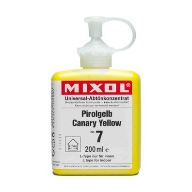 Mixol Innenfarben Abtönkonzentrat 200 ml Pirolgelb