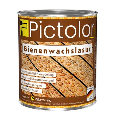 Pictolor® Bienenwachslasur 0,75 Liter Teak