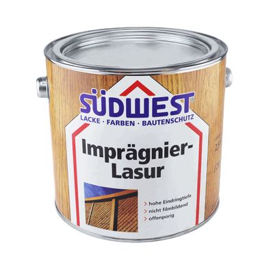 Südwest Imprägnier-Lasur 2,5 Liter Teak