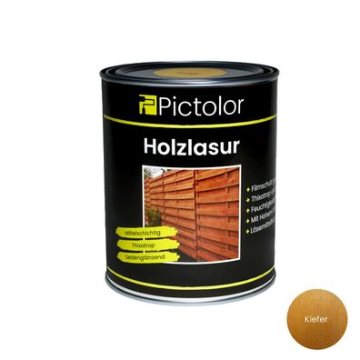 Pictolor® Holzlasur Mittelschichtlasur 0,75 Liter Kiefer