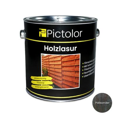 Pictolor® Holzlasur Mittelschichtlasur 2,5 Liter Palisander