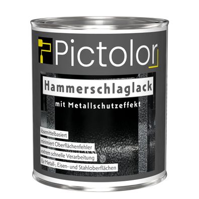Pictolor® Hammerschlaglack 0,75 Liter Aluminium