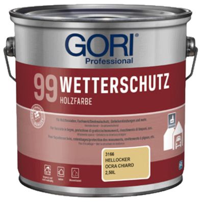 GORI 99 Wetterschutz 2,5 Liter Hellocker