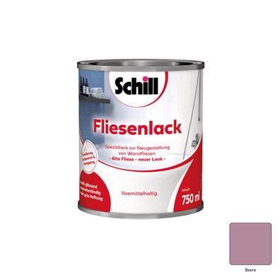 Schill Fliesenlack 0,75 Liter Beere
