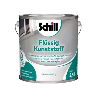 Schill Flüssig Kunststoff 2,5 Liter RAL 9010 ? Reinweiss