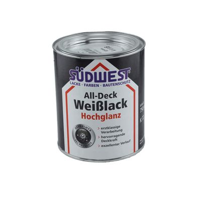 Südwest All-Deck Weißlack Hochglanz 0,75 Liter