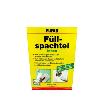 PUFAS Füllspachtel innen Gipsspachtelmasse 2 kg