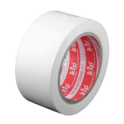 Kip® 317 PVC-Schutzband Premium weiß - Putzerband 48 mm