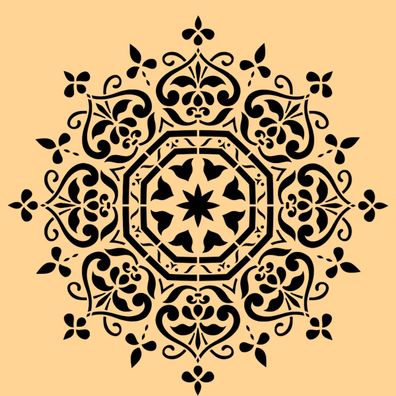 Schablone Mandala