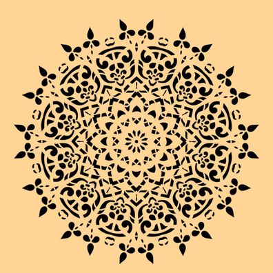 Schablone Mandala