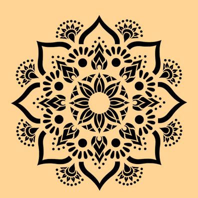 Schablone Mandala