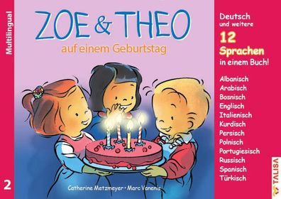Zoe & Theo auf einem Geburtstag, Multilingual | Catherine Metzmeyer | Broschüre