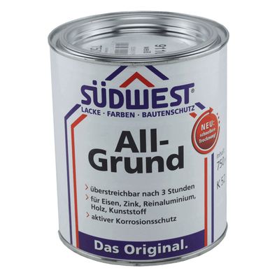 Südwest All-Grund Grundierung 0,75 Liter Weiß