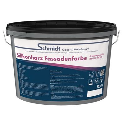 Schmidt Silikonharz Fassadenfarbe 12,5 Liter