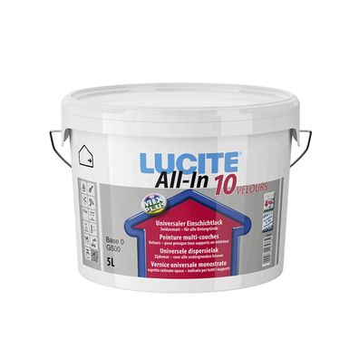 LUCITE® All-In 10 Velours Wandfarbe 5 Liter