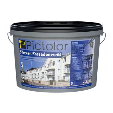 Pictolor® Fassadenweiß Siloxan-Fassadenfarbe 5 Liter