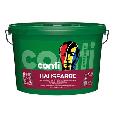 Conti® Hausfarbe Reinacrylat-Fassadenfarbe 5 Liter