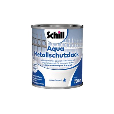 Schill Aqua Metallschutz 3 in 1 0,75 Liter Weiß