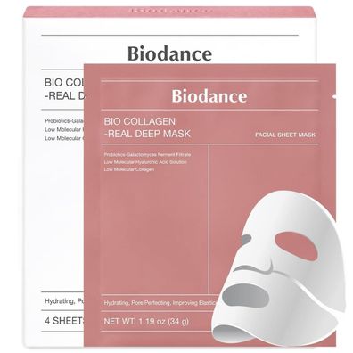 Biodance Bio Collagen Real Deep Mask (4x 34g)136g für Feuchtigkeit