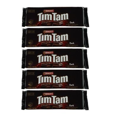 Tim Tam Classic Dark Biscuits Schokokeks Pack of 5 5x200 g
