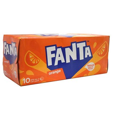 Fanta Orange super sweet - Australian Import 10x375 ml