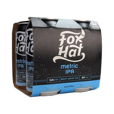 Fox Hat West Coast Metric IPA 7.0 % vol. 4x375 ml