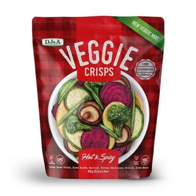 DJ&A Veggie Crisps Hot & Spicy 90 g