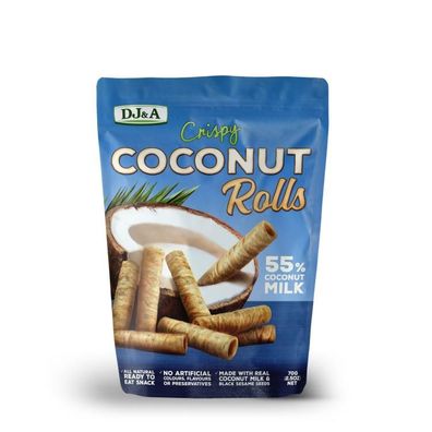 DJ&A Crispy Coconut Rolls 70 g