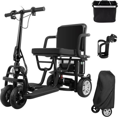 Faltbar Mobilitätsroller Tragfähigkeit 136KG All Terrain 4-Rad-Mobilitätsroller 25KM