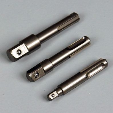 SDS Adaptersatz für Bohrmaschinen, SDS Adapter für Nüsse, Steckschlüssel 3-tlg