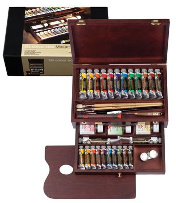 Rembrandt Ölfarben-Set mit Holzkasten Master