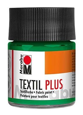 Marabu Textilmalfarbe Textil plus 50ml Textilfarbe T-Shirt Jeans 015 Französisch Grün