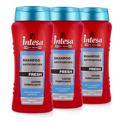 intesa homme AntiSchuppen Shampoo Zink und Mineral Complex 3x 300 ml