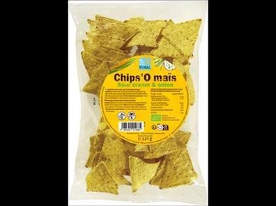 Pural 6x Chips'O maïs Sour Cream-Onion 125g
