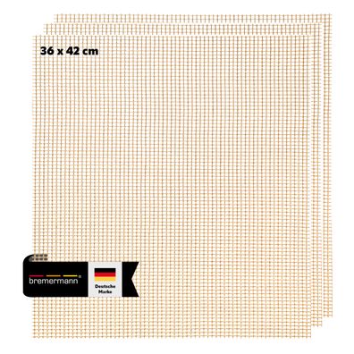 bremermann Grillmatte | Backmatte rechteckig 3er Set, Glasfasergewebe antihaft