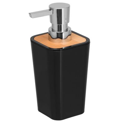 bremermann Seifenspender CALVI aus Bambus und Kunststoff | Füllmenge 320 ml