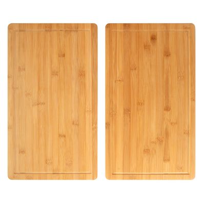 bremermann Herdabdeckplatte - 2er Set aus Bambus ca. 52 x 4 x 30 cm (B/H/T)
