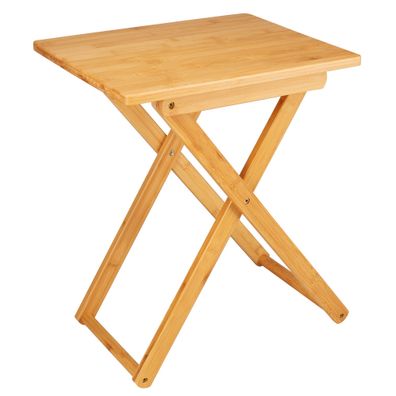 bremermann Beistelltisch, klappbar / Bambus / ca. 40 x 50 x 31 cm (B/H/T)