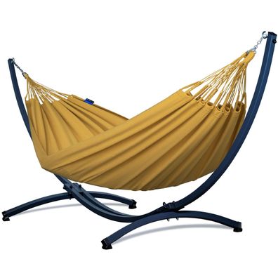 Potenza Outdoor Hängematte mit Gestell für 2 Personen I 100% Baumwolle 220x160, 220kg
